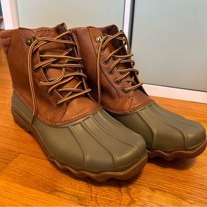 Sperry Men’s Top-sider Avenue Duck Boots Tan/Olive 11.5